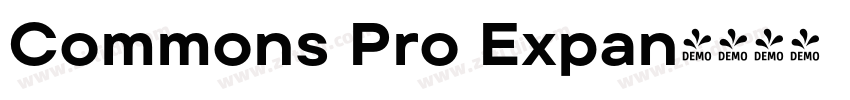 Commons Pro Expan字体转换